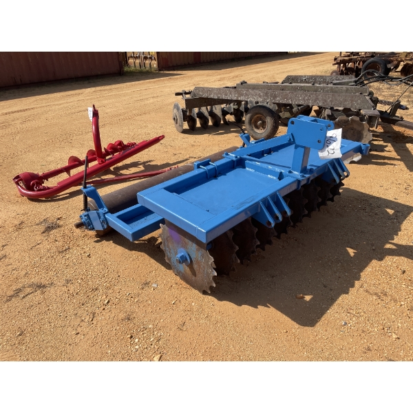 60" DISC HARROW W/ BEDDING ROLLER