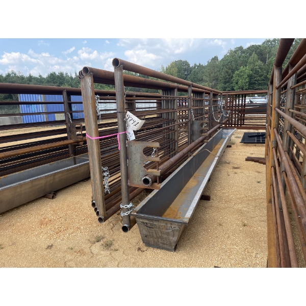 24' CORRAL PANELS W/TROUGH (7) EACH