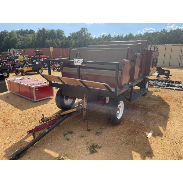 MULE DRAWN HUNTING WAGON, 9 PERSON CAPACITY WITH DOG BOXES