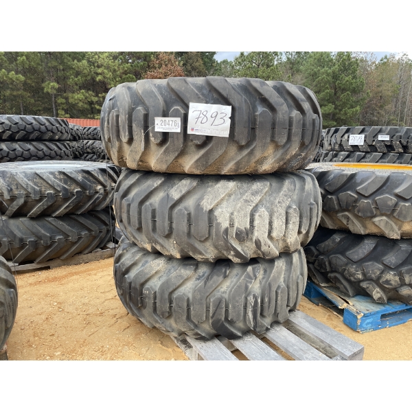 GOODYEAR 17.5-25 TIRES & RIMS (3 EACH)