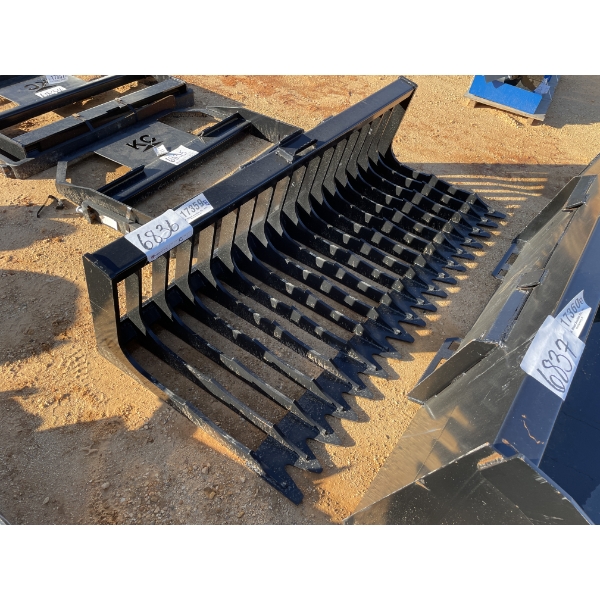 SKELETON BUCKET, 72"W, fits skid steer loader