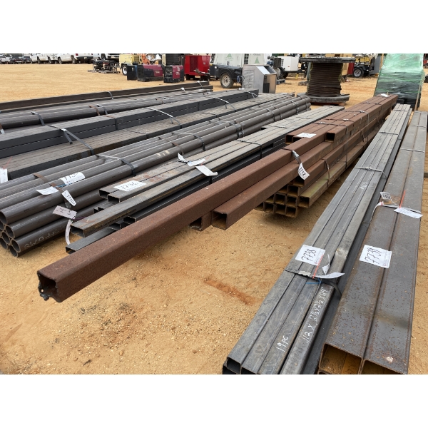 STEEL TUBE- 1/4" X 3-1/2" SQ X 20'-24' (25 PCS)