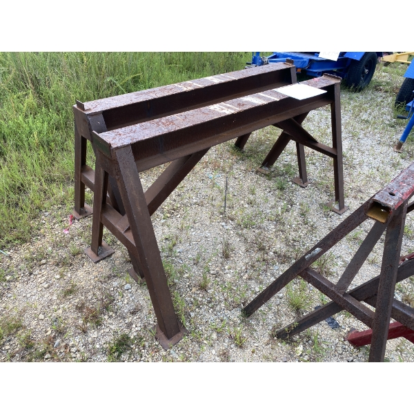 (2) 6' STEEL SAW HORSES