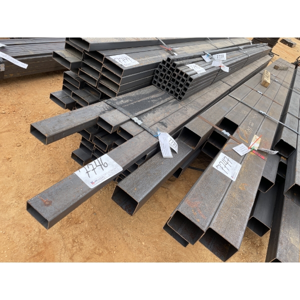 STEEL TUBE- 1/8" X 4" X 2" X 24' (28 PCS) 