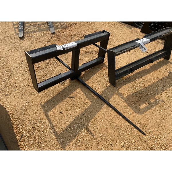 3 PRONG HAY SPEAR, fits skid steer loader