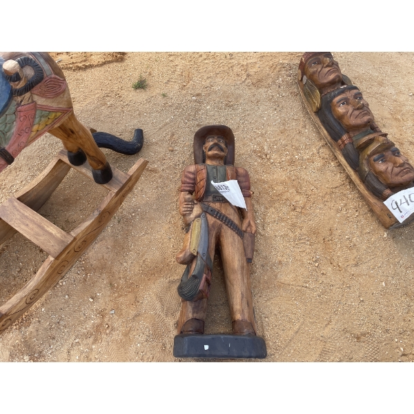 TEAKWOOD COWBOY 3FT TALL