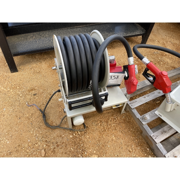 HOSE REEL W/PUMP, METER & NOZZLE/HOSE, DC POWER, 12V