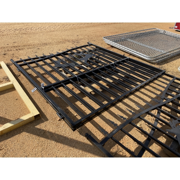 WROUGHT IRON GATES, 14'