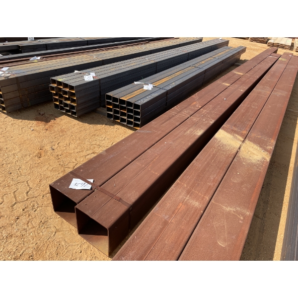 SQUARE STEEL TUBE, 1/4" X 14" SQ X 33'-39' (2 PCS)