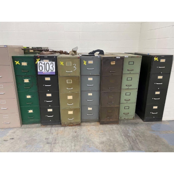 FILE CABINETS, BOOKCASE, PLAN HOLDING STANDS