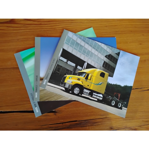 (3) 2006-2009 MACK TRUCK BROCHURES