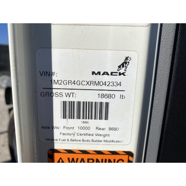 Mackura0824発送ページ 2024 MACK GR64F Dump Truck - J.M. Wood Auction Company, Inc.