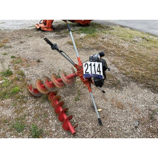 HAND-HELD AUGER DRIVE W/ BITS, 24" BUCKET & GRAPPLE