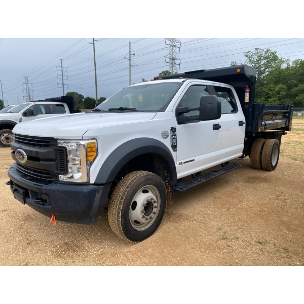 2017 FORD F450 XL Flatbed Dump Truck