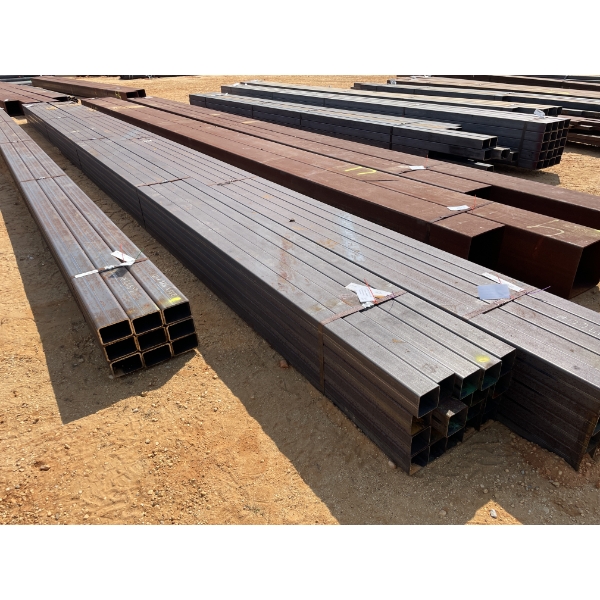 STEEL TUBE, 1/8" X 4" SQ x 40' (20 PCS) 