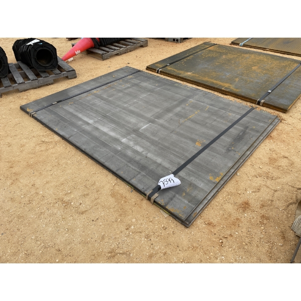 1/2" DIAMOND PLATE STEEL, 72" X 100" (3 EACH)