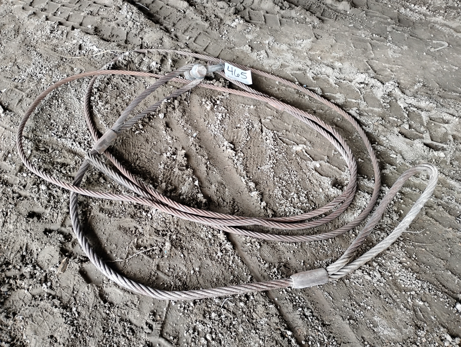 Used Wire Rope Sling WIRE ROPE SLINGS - J.M. Wood Auction Company, Inc.