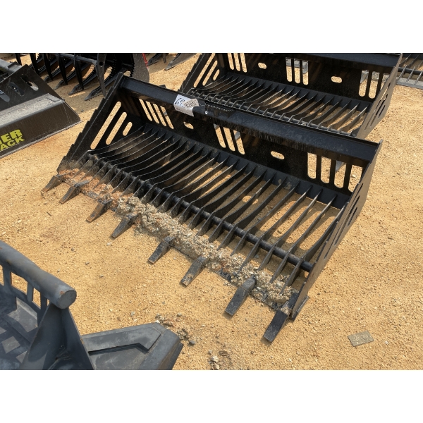 80" T ROCK BUCKET, fits skid steer loader