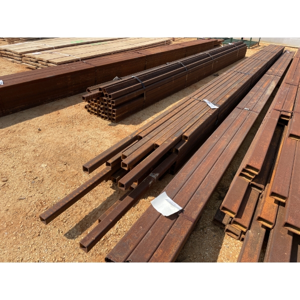 STEEL SQUARE TUBE, 1/4" X 2-1/2" X 24' (42 PCS)