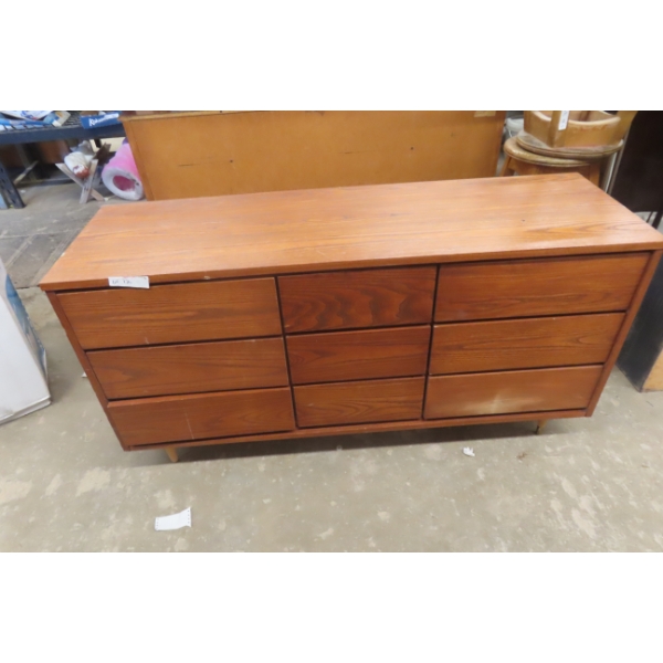 Nine-Drawer Dresser, 30" x 58" x 18"
