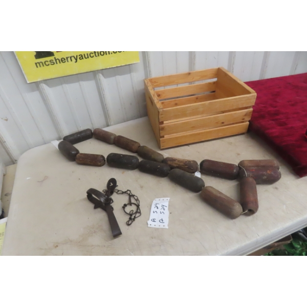 Wood Fishing Net Float And Victor Leg Trap