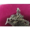 Image 9 : Vintage Chinese Export Sterling Silver Filigree Fingernail Guard Brooch And Floral Basket Brooch