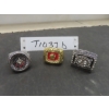 Image 1 : Three Replica Championship Rings Featuring Oakland Raiders, St. Louis 1987 National League, And