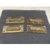 Image 2 : Four Antique Brass Mailbox Letter Slots  Measuring 3 1/2" x 6 7/8"
