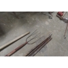 Image 3 : Lot of Yard Tools Including 3 Fencing Bars, Metal Fork, Spade and Post Mallet