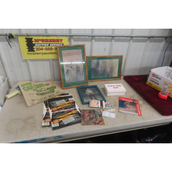 Picture Frame Photograph And Hand-Signed Stationery