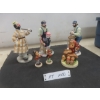 Image 1 : Three Flambro Figurines, Approximately 8" Tall And Three Goebel Figurines, Tallest 5"