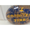 Image 3 : Goodyear Double-Sided Porcelain Porch Sign, 28" x 19 1/8" (Shows Wear)