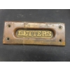 Image 6 : Four Antique Brass Mailbox Letter Slots  Measuring 3 1/2" x 6 7/8"