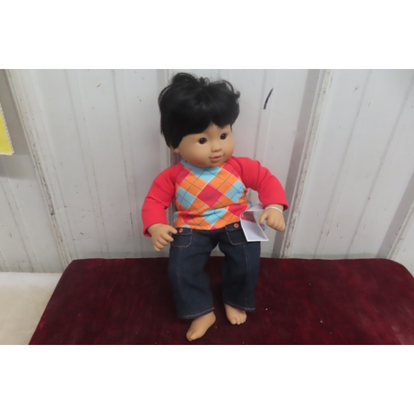 American Girl Bitty Twins 15" Asian Boy Doll With Outfit & Original Tag