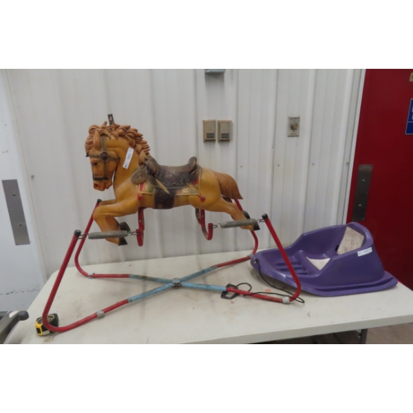 Spring Horse and Toddler Sleigh