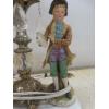 Image 4 : Pair of Vintage Table Lamps with Porcelain Figures on Marble Bases, 20" High