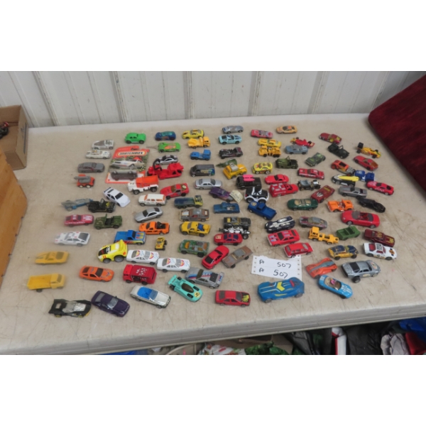 One Hundred Matchbox And Hot Wheels Vehicles