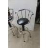 Image 2 : 2 x Swivel Metal Bar Stools