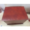 Image 5 : Solid Wood Desktop Organizer With Shelves, Drawer, and Sliding Cover - Cherry Finish