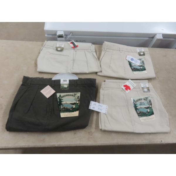 Four Pairs of New Old Stock Men's Pants, Size 42