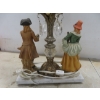 Image 3 : Pair of Vintage Table Lamps with Porcelain Figures on Marble Bases, 20" High