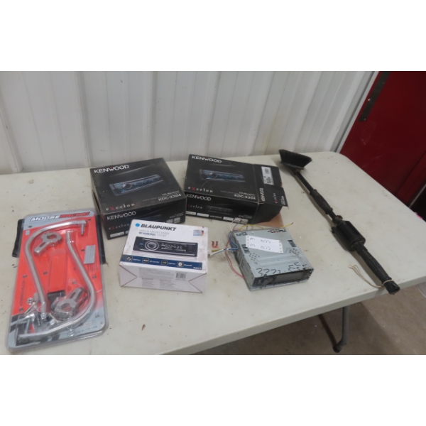 2 x Car Stereo Head Units / MooseRacing Alum Hand Guards