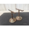 Image 3 : Two Antique Bronze Window Store Display Stands Measuring 3 1/2" High