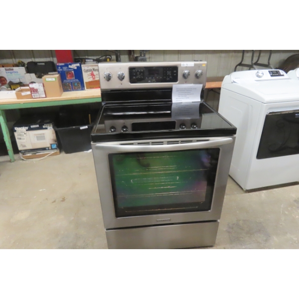 KitchenAid Stainless Steel Stove Convection Bake And Broil, Easy-Clean Oven