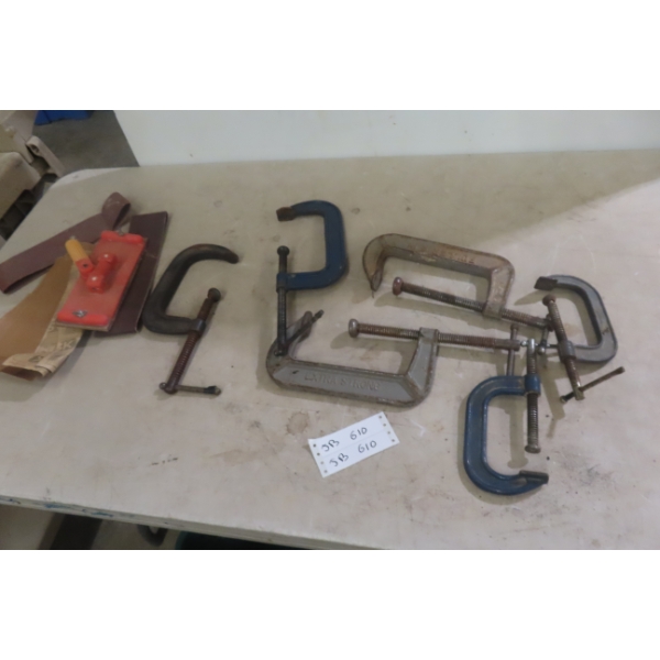 C-Clamps, Sanding Paper