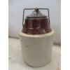 Image 5 : Antique Finger Jug and Stoneware Crock with Lid
