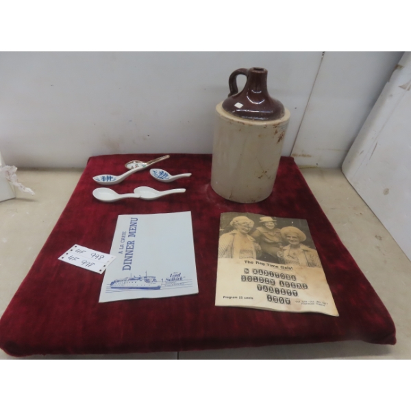 Stoneware Jug, Soup Spoons and More!