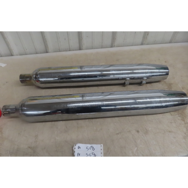 Two Harley-Davidson Mufflers