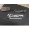 Image 2 : Two Chrome Auto Emblems Including Newport And Winnipeg Motor Products Husky Patch
