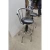 Image 5 : 2 x Swivel Metal Bar Stools